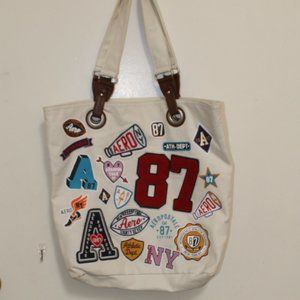 Aeropostale Varsity Heritage Tote Bag